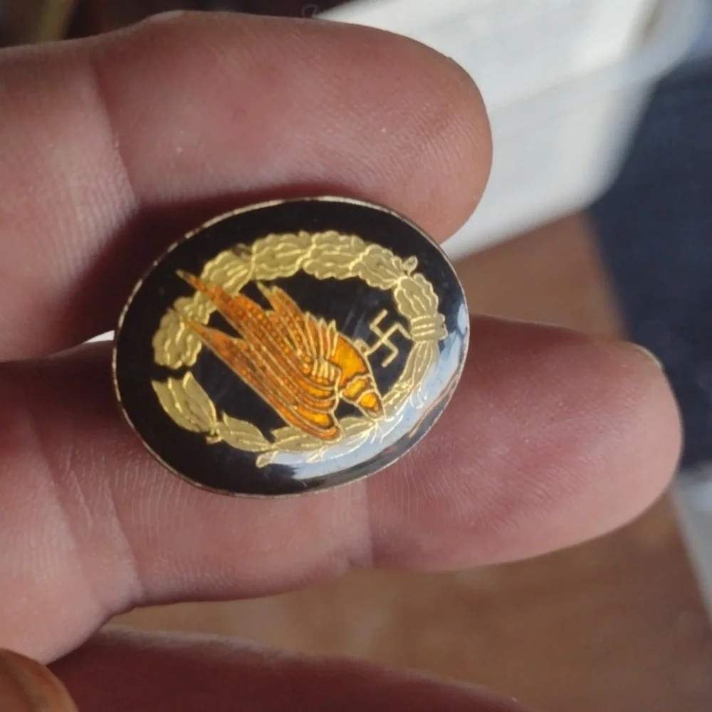 Gold and Black Men's Accessory Pin